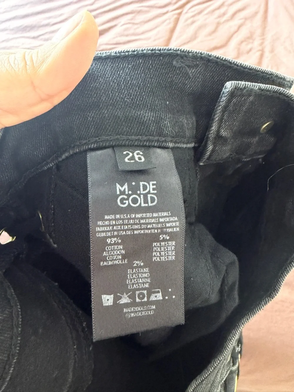 Black Lace-Up Side-Detail Skinny Jeans - Picture 5 of 5